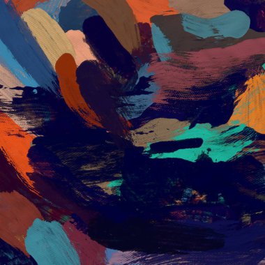 El yapımı tuvale yağlı boya. Soyut sanat dokusu. Renkli doku. Modern sanat eserleri. Yağlı boya darbeleri. Fırça darbeleri. Modern sanat. Çağdaş sanat. Sanatsal tuval.