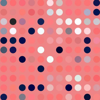 Dairelerden oluşan hafif turuncu vektör çizimi. İşiniz için noktalı gradyan tasarımı. Renkli benekli yarım ton biçiminde yaratıcı geometrik arkaplan.