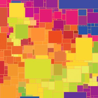 Soyut sanat dokusu. Kareler ile renkli doku. Modern sanat eserleri. Renkli görüntü