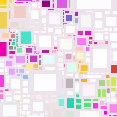 Soyut sanat dokusu. Kareler ile renkli doku. Modern sanat eserleri. Renkli görüntü