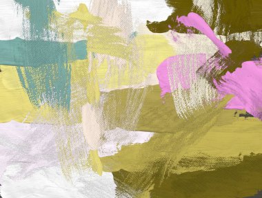 El yapımı tuvale yağlı boya. Soyut sanat dokusu. Renkli doku. Modern sanat eserleri. Yağlı boya darbeleri. Fırça darbeleri. Modern sanat. Çağdaş sanat. Sanatsal tuval.  