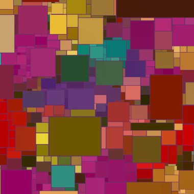 Soyut sanat dokusu. Kareler ile renkli doku. Modern sanat eserleri. Renkli görüntü