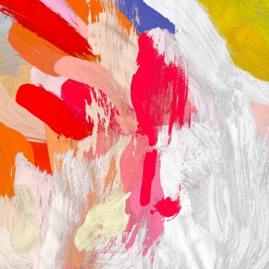 Tuval arka plan üzerine yağlıboya