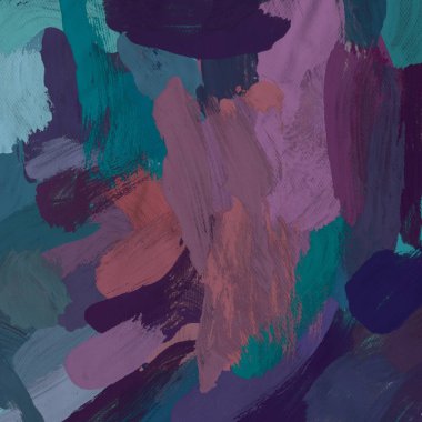 Tuval arka plan üzerine yağlıboya