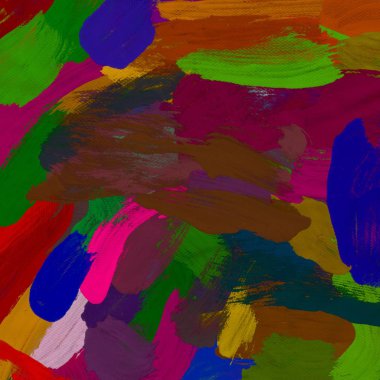 Tuval arka plan üzerine yağlıboya