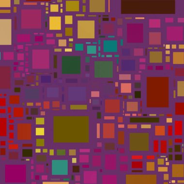 Soyut sanat dokusu. Kareler ile renkli doku. Modern sanat eserleri. Renkli görüntü