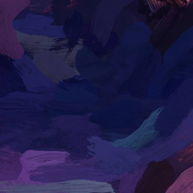 Tuval el yapımı yağlıboya. Renkli doku. Fırça darbeleri.