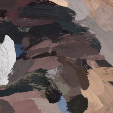 Tuval el yapımı yağlıboya. Renkli doku. Fırça darbeleri.