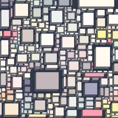 farklı geometrik desenler ile sanat deseni