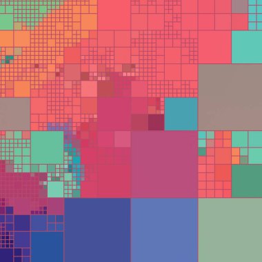 Kareler ile soyut renkli arkaplan.