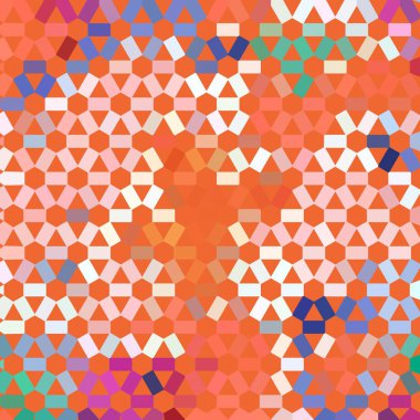 Renk fraktal geometrik soyut desen