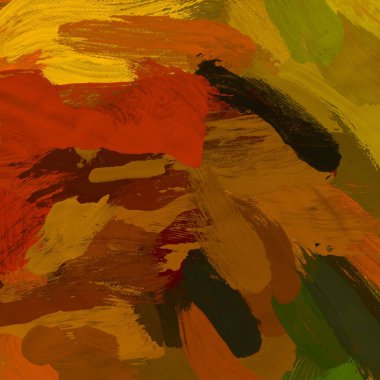 Tuval arka plan üzerine yağlıboya