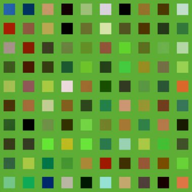 Yeşil ve beyaz desenlerin vektör çizimi