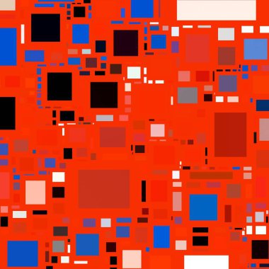 Soyut sanat dokusu. Kareler ile renkli doku. Modern sanat eserleri. Renkli görüntü