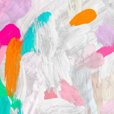 Tuval arka plan üzerine yağlıboya