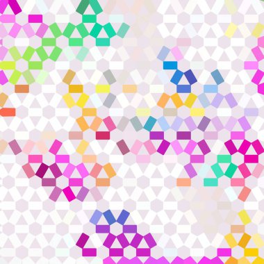 Renk fraktal geometrik soyut desen