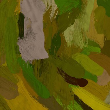 Tuval el yapımı yağlıboya. Renkli doku. Fırça darbeleri.