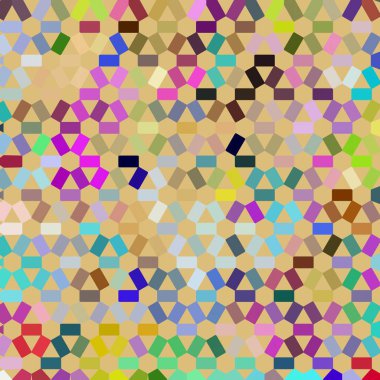 Renk fraktal geometrik soyut desen