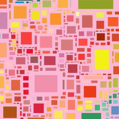 Soyut sanat dokusu. Kareler ile renkli doku. Modern sanat eserleri. Renkli görüntü