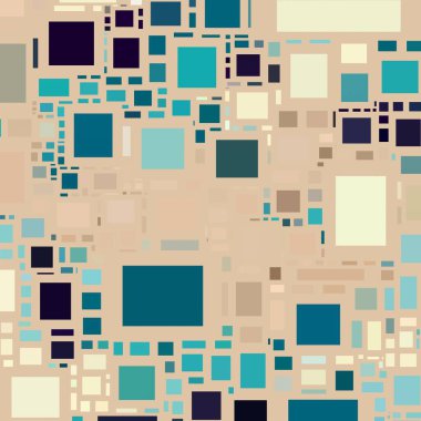 Soyut sanat dokusu. Kareler ile renkli doku. Modern sanat eserleri. Renkli görüntü