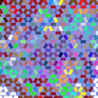 Renk fraktal geometrik soyut desen