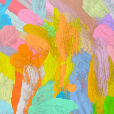 Tuval arka plan üzerine yağlıboya