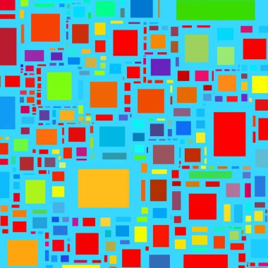 Soyut sanat dokusu. Kareler ile renkli doku. Modern sanat eserleri. Renkli görüntü