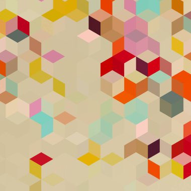 Geometrik desenlerle soyut sanat dokusu