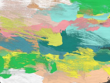 El yapımı tuvale yağlı boya. Soyut sanat dokusu. Renkli doku. Modern sanat eserleri. Yağlı boya darbeleri. Fırça darbeleri. Modern sanat. Çağdaş sanat. Sanatsal tuval.   