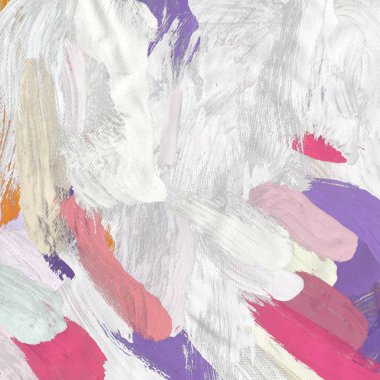 Tuval el yapımı yağlıboya. Renkli doku. Fırça darbeleri. Renkli görüntü. Modern sanat. Çağdaş sanat.