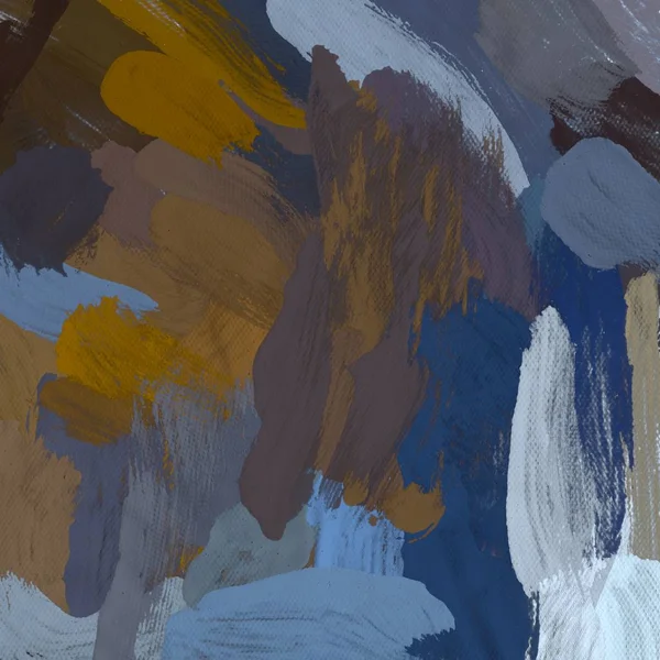 Olieverfschilderij Doek Handgemaakte Kleurrijke Textuur Penseelstreken — Stockfoto
