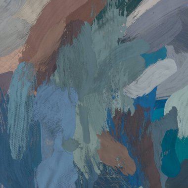 Tuval el yapımı yağlıboya. Renkli doku. Fırça darbeleri. Renkli görüntü. Modern sanat. Çağdaş sanat.