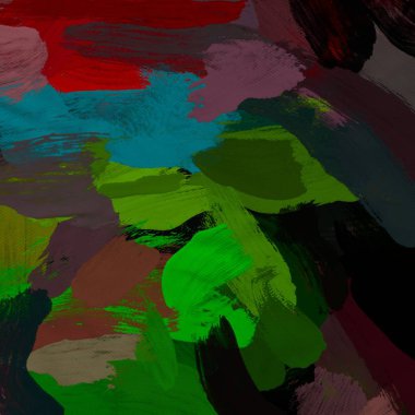 Tuval arka plan üzerine yağlıboya