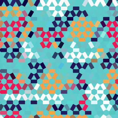 Renk fraktal geometrik soyut desen