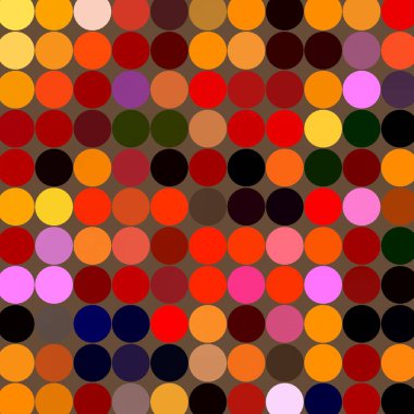 Renkli Gökkuşağı Tetris Nokta Izgara Desen