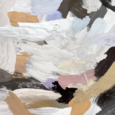 Tuval el yapımı yağlıboya. Renkli doku. Fırça darbeleri.