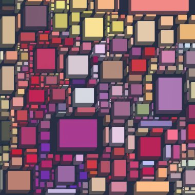 soyut seamless modeli ile kareler