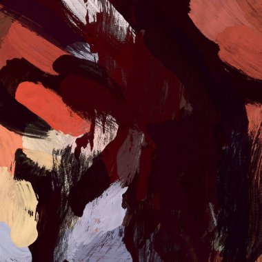 Tuval el yapımı yağlıboya. Renkli doku. Fırça darbeleri.