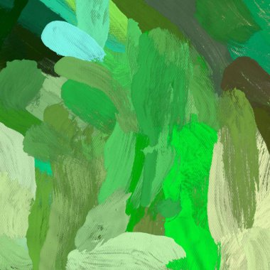 Tuval el yapımı yağlıboya. Renkli doku. Fırça darbeleri. Renkli görüntü. Modern sanat. Çağdaş sanat.