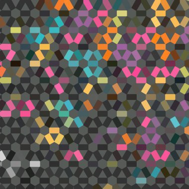 Renk fraktal geometrik soyut desen