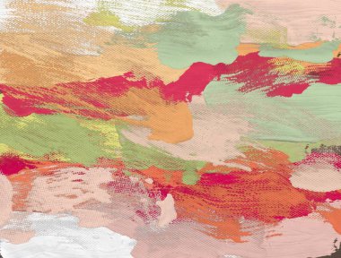 El yapımı tuvale yağlı boya. Soyut sanat dokusu. Renkli doku. Modern sanat eserleri. Yağlı boya darbeleri. Fırça darbeleri. Modern sanat. Çağdaş sanat. Sanatsal tuval.  