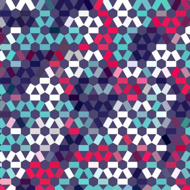 Renk fraktal geometrik soyut desen