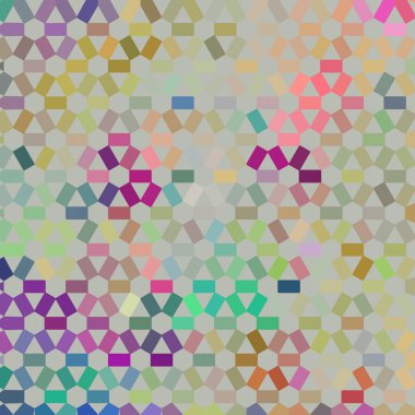 Renk fraktal geometrik soyut desen