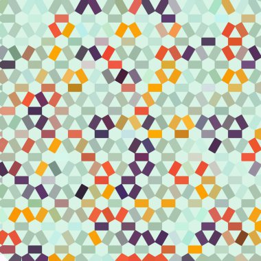 Renk fraktal geometrik soyut desen