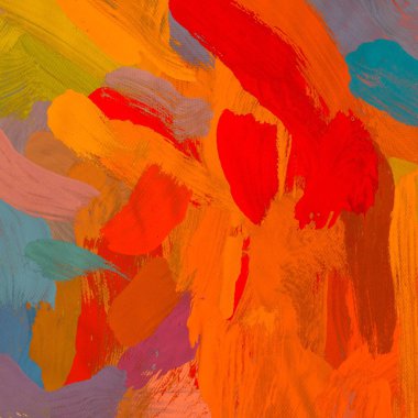 Tuval arka plan üzerine yağlıboya