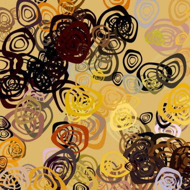 çiçek deseni ile dikişsiz illüstrasyon