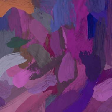 Tuval arka plan üzerine yağlıboya