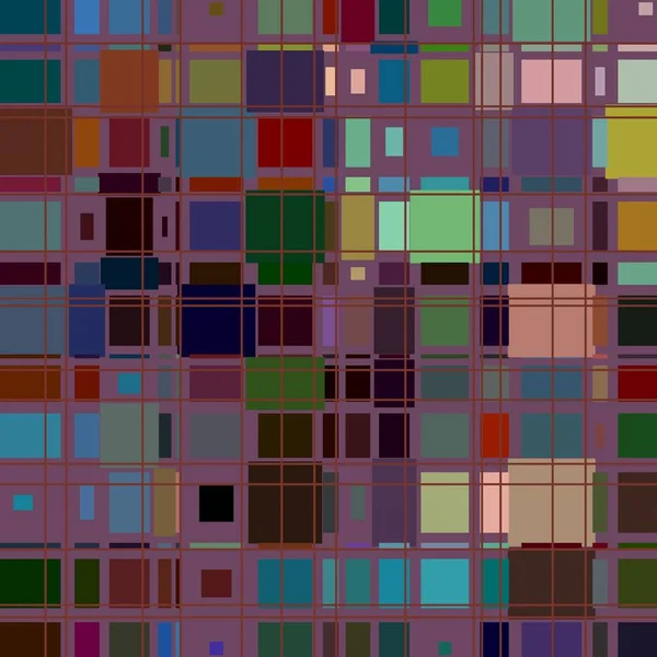 Πολύχρωμο Abstract Ιστορικό Τετράγωνα — Φωτογραφία Αρχείου