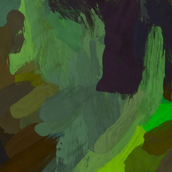 Tuval el yapımı yağlıboya. Renkli doku. Fırça darbeleri.