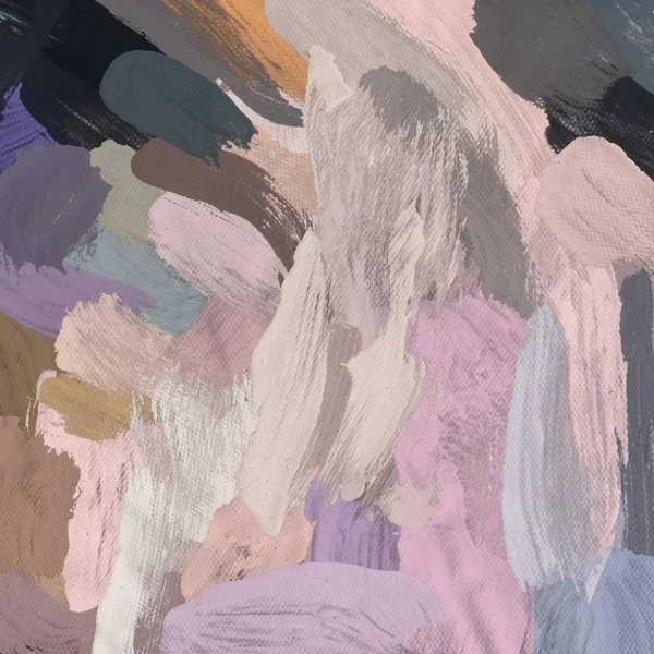 Tuval el yapımı yağlıboya. Renkli doku. Fırça darbeleri. Renkli görüntü. Modern sanat. Çağdaş sanat.